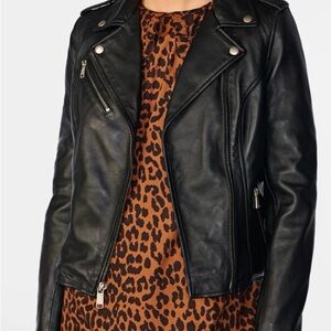 Black Leather Jacket for Women